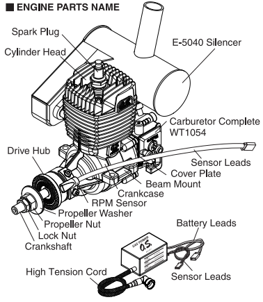 O.S. Engines���ö�������ͷ�����GT22