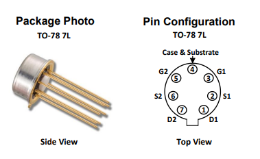 3N190/3N191��Ƭ˫��P������ǿ��MOSFET