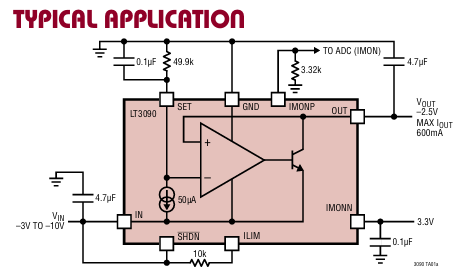 LT3090EDD������ѹ��(LDO)�ֻ���Ӧ