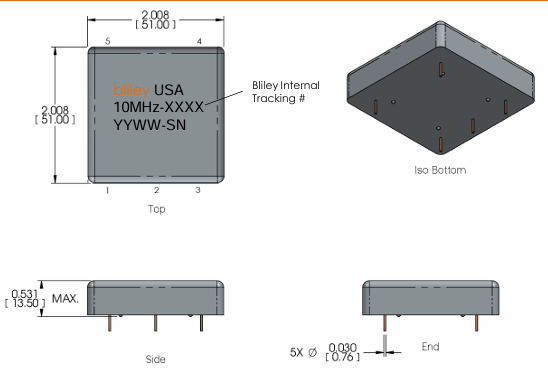 Bliley USATM-10MEX-XBXB���ȶ�OCXO