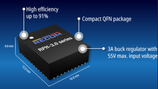 RECOM RPH-3.0����С��3A���ص㽵ѹת����