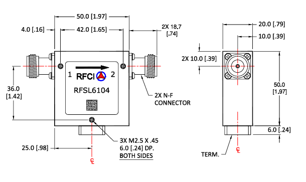 RFSL6104 20W N-F¸ôÀëÆ÷RFCI RFSL6104 20W N-F¸ôÀëÆ÷RFCI