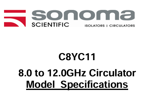 Sonoma Scientific C8YC11������8-12GHz
