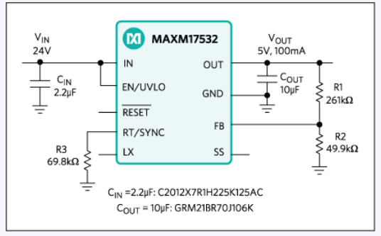 MAXM17532��ѹ��DC-DC��Դ����