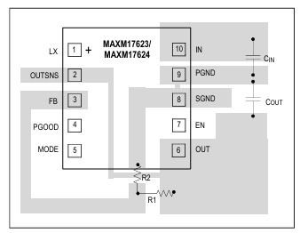 MAXM17623/MAXM17624 ?Module��ѹ��Դ����