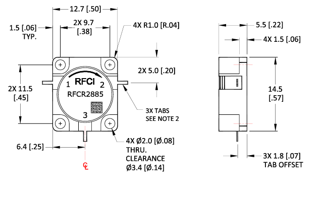 RFCI RFCR2885 X����CWǶ��ʽѭ����
