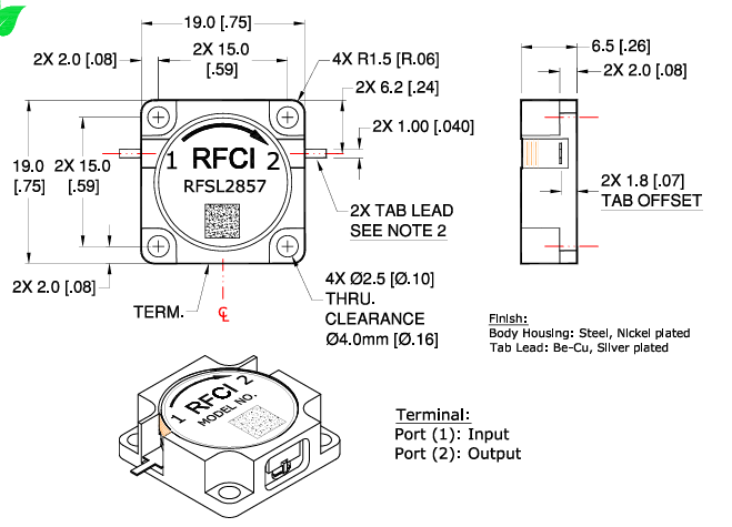 RFSL2857��Ƶͬ�������RFCI,3-3.5GHz