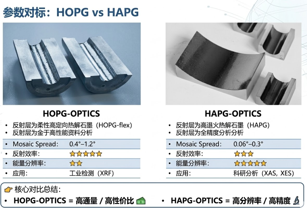 Optigraph Graphite Opticsѡ��ָ����HOPG vs HAPG���ѡ����